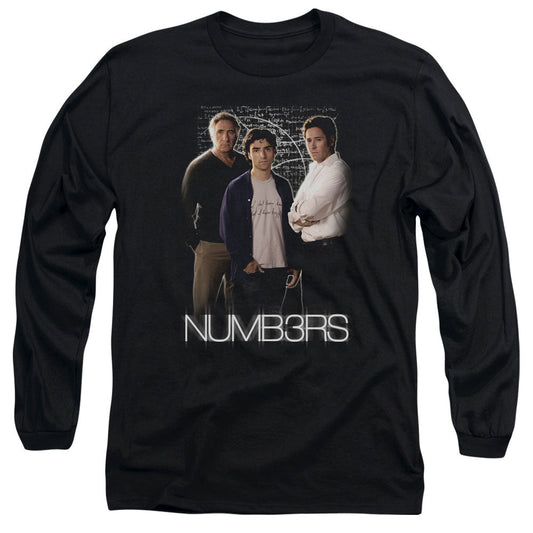 Numbers Equations Mens Long Sleeve Shirt Black Officially Licensed