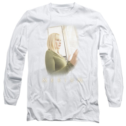 Medium White Light Mens Long Sleeve Shirt White Officially Licensed