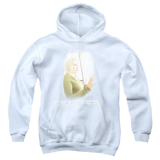 Medium White Light Kids Youth Hoodie White Officially Licensed