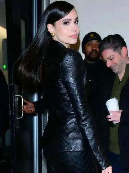 CBS Mornings 2025 Sofia Carson Leather Jacket
