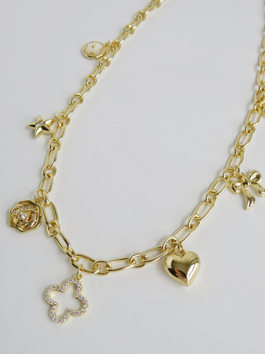 Lucky Shield Charm Necklace