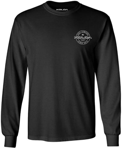 Koloa White Wedge Logo Long Sleeve T-Shirt
