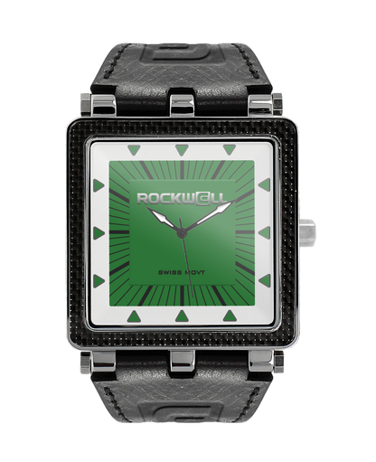 CF Leather (Black/Green) Watch