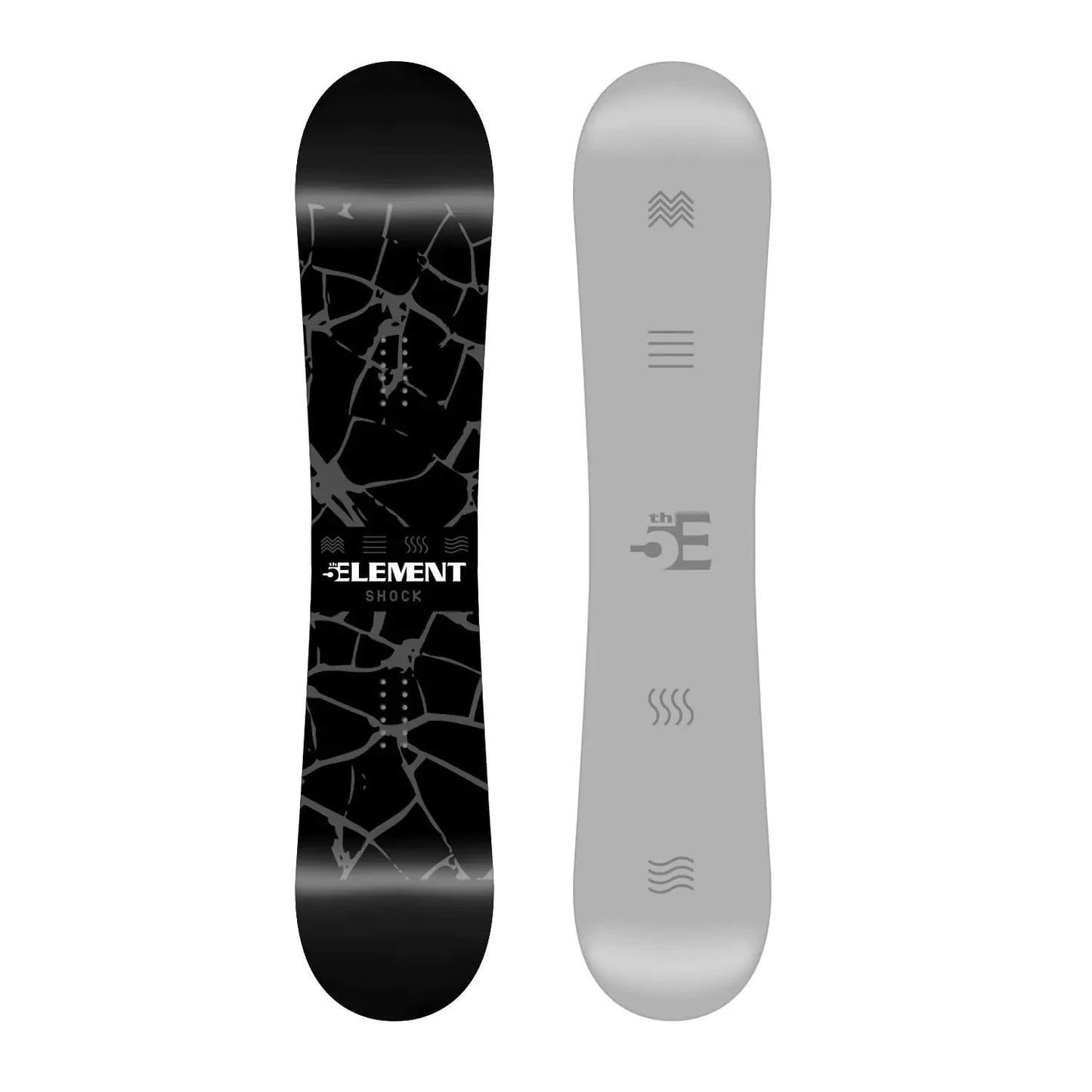 5th Element Shock Snowboard for Men-Freeride-All Mountain Designed for Beginner and Intermediate Snowboarders