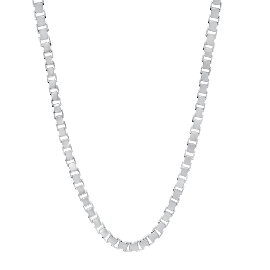1-3MM Box Chain 925 Sterling Silver