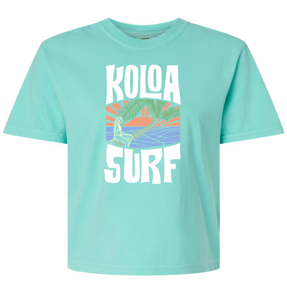Koloa Vacation Trip Heavyweight Boxy T-Shirt