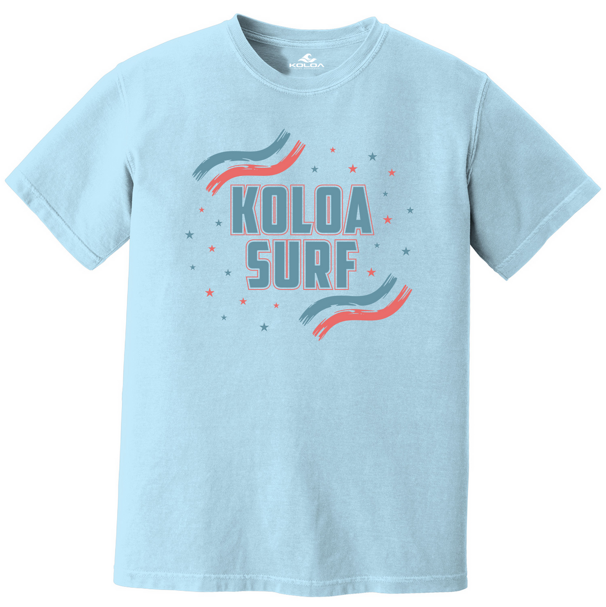 Koloa USA Stripes Pigment Dyed  T-Shirt