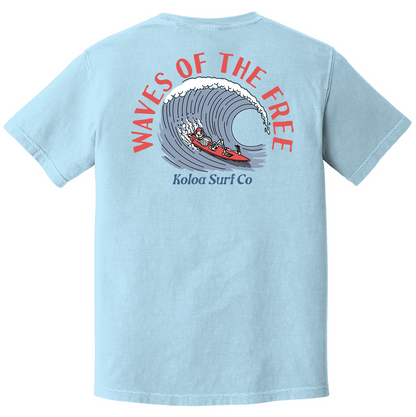 Koloa Waves Of The Free Pigment-Dyed T-Shirt