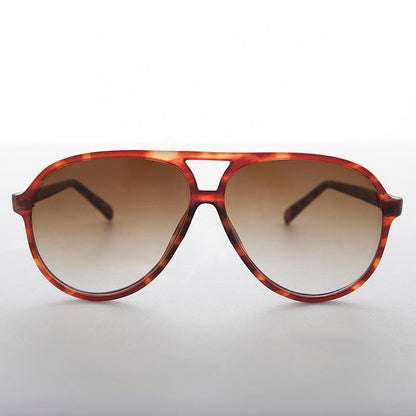 Large Frame Pilot Vintage Sunglass with Gradient Lens - Champ