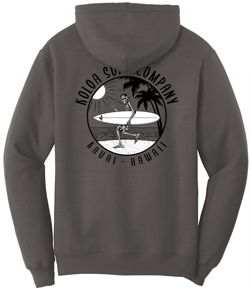 Koloa Skeleton Gone Surfin Hoodie