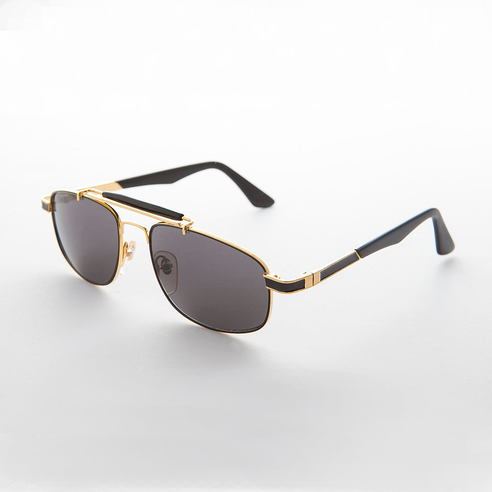 Gold 90s Vintage Pilot Sunglass - Kit
