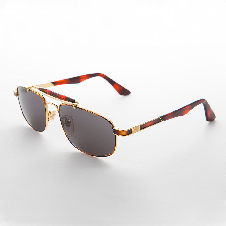 Narrow Rectangular Vintage PIlot Sunglass - Chipper
