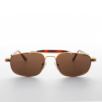 Narrow Rectangular Vintage PIlot Sunglass - Chipper