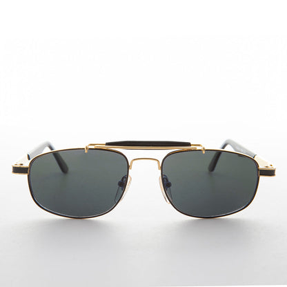 Narrow Rectangular Vintage PIlot Sunglass - Chipper