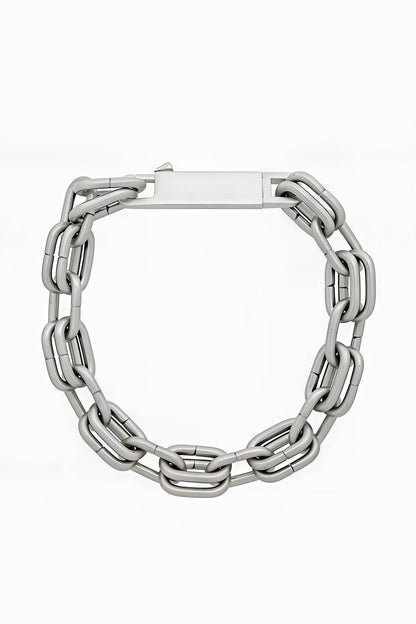 Chunky Metal Chain Necklace - Industrial Unisex Statement Piece
