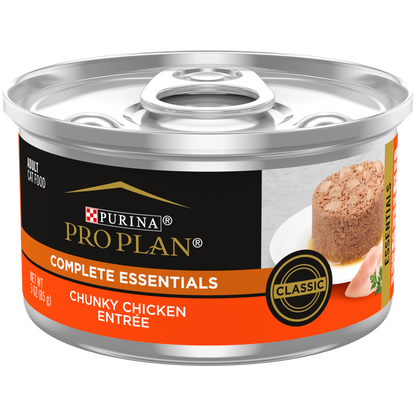 Pro Plan Complete Essentials Chunky Chicken Entrée Classic Wet Cat Food (3oz)