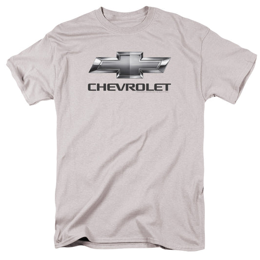 Chevrolet Chevy Bowtie Mens T Shirt Silver Officially Licensed