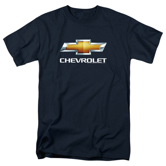 Chevrolet Chevy Bowtie Stacked Mens T Shirt Navy Officially Licensed