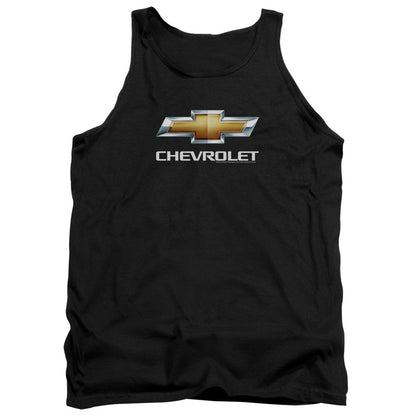 Chevrolet Chevy Bowtie Stacked Mens Tank Top Shirt Black Officially Licensed