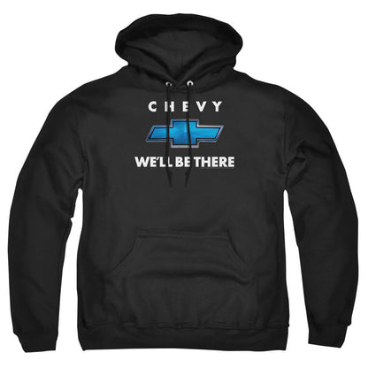 Chevrolet Well Be There Mens Hoodie Black Officially Licensed