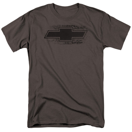 Chevrolet Bowtie Burnout Mens T Shirt Charcoal Officially Licensed