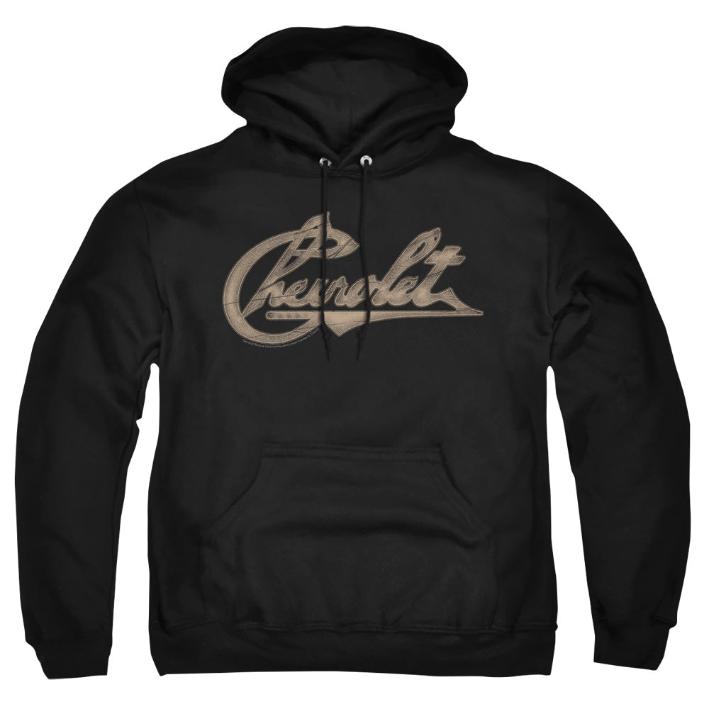 Chevrolet Chevy Script Mens Hoodie Black Officially Licensed