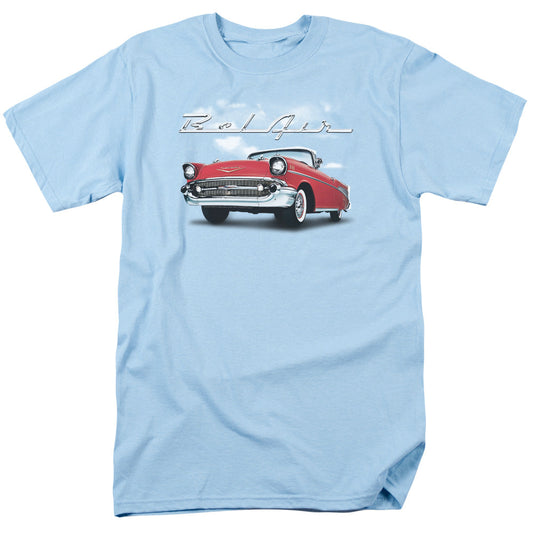 Chevrolet Bel Air Clouds Mens T Shirt Light Blue Officially Licensed