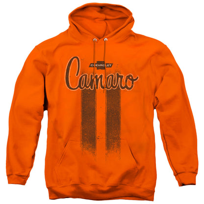 Chevrolet Camaro Stripes Mens Hoodie Orange Officially Licensed
