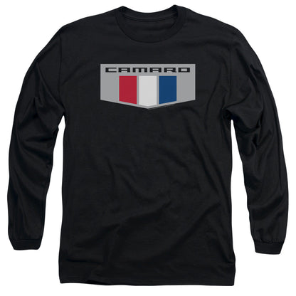 Chevrolet Chrome Emblem Mens Long Sleeve Shirt Black Officially Licensed Officially Licensed