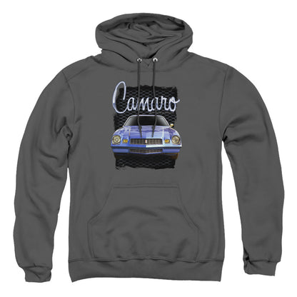 Chevrolet Yellow Camaro Mens Hoodie Charcoal Officially Licensed