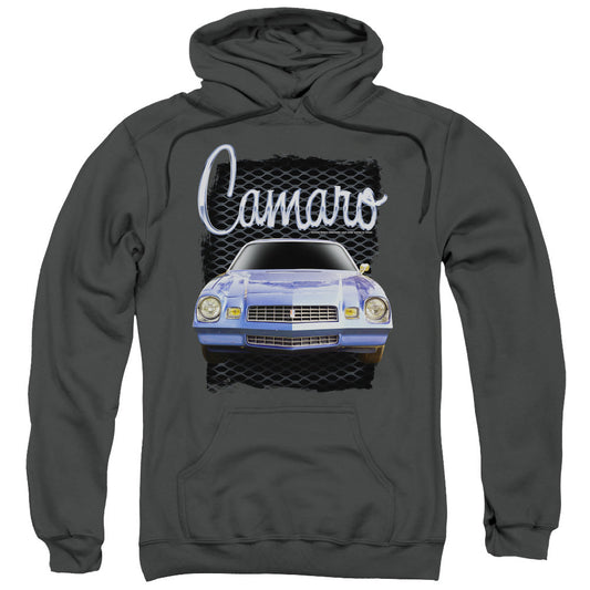 Chevrolet Yellow Camaro Mens Hoodie Charcoal Officially Licensed