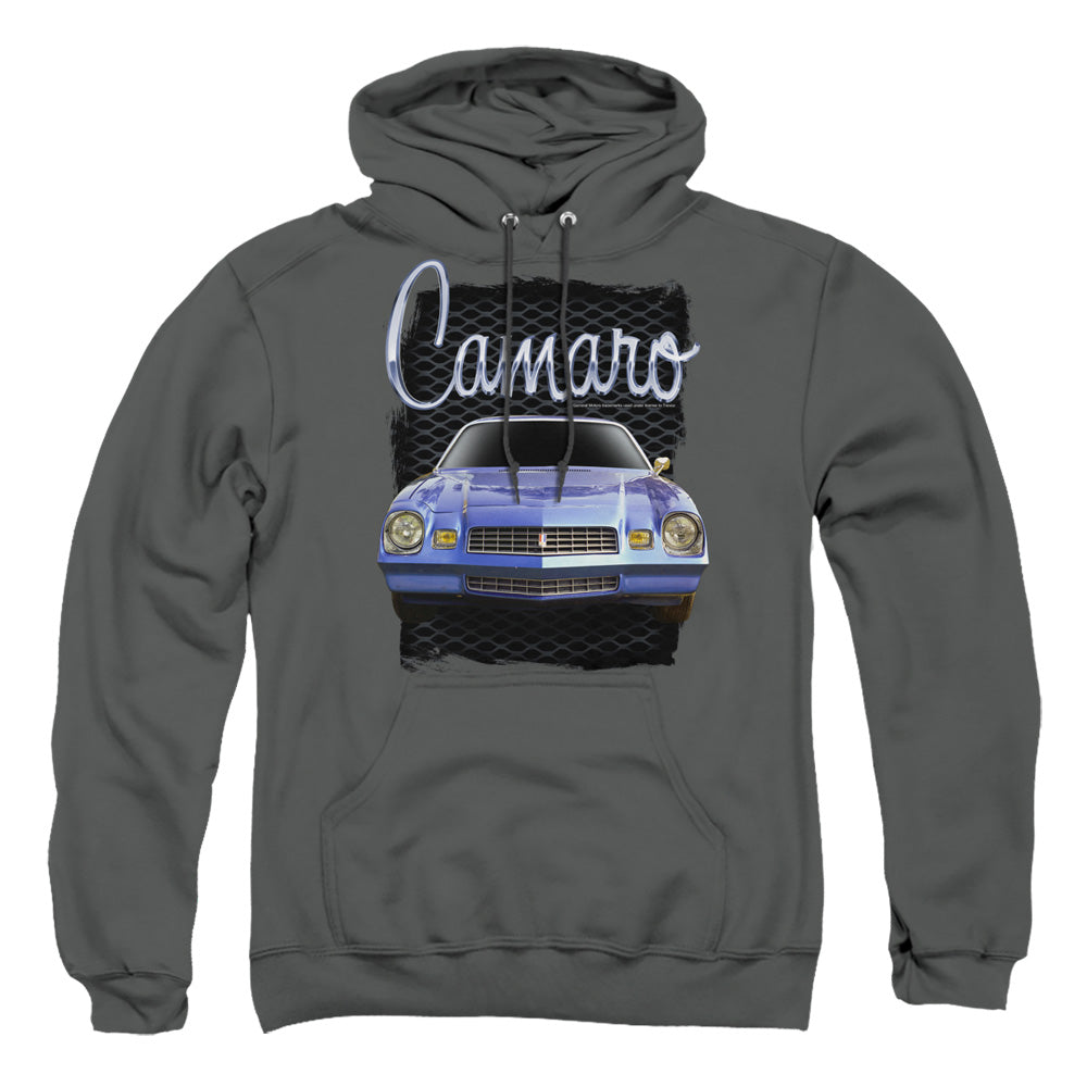 Chevrolet Yellow Camaro Mens Hoodie Charcoal Officially Licensed