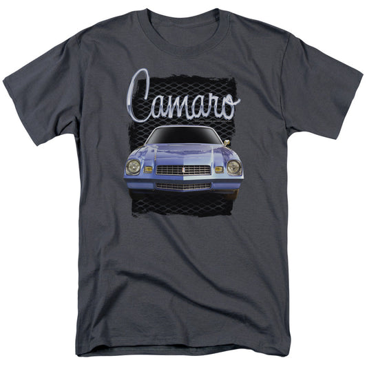 Chevrolet Yellow Camaro Mens T Shirt Charcoal Officially Licensed