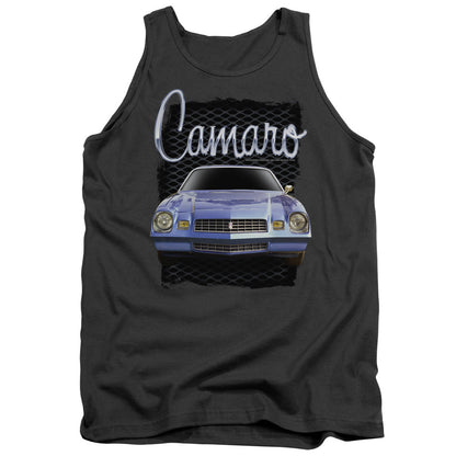 Chevrolet Yellow Camaro Mens Tank Top Shirt Charcoal Officially Licensed