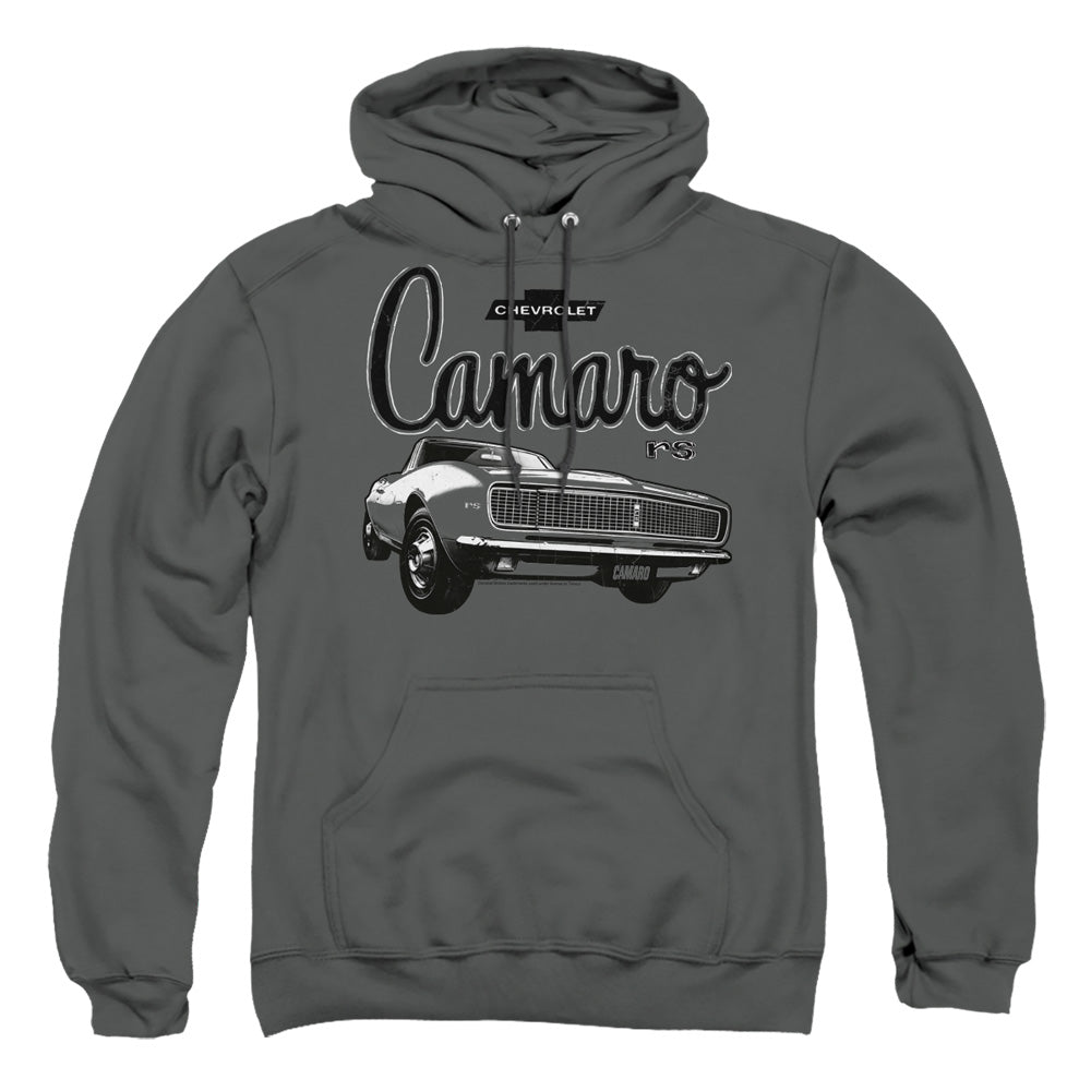 Chevrolet Script Car Mens Hoodie Charcoal Officially Licensed