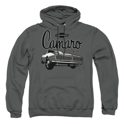 Chevrolet Script Car Mens Hoodie Charcoal Officially Licensed