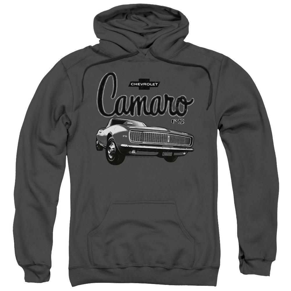 Chevrolet Script Car Mens Hoodie Charcoal Officially Licensed