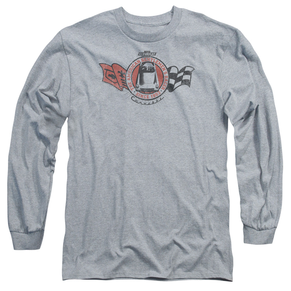 Chevrolet Gentlemens Racer Mens Long Sleeve Shirt Athletic Heather Officially Licensed Officially Licensed