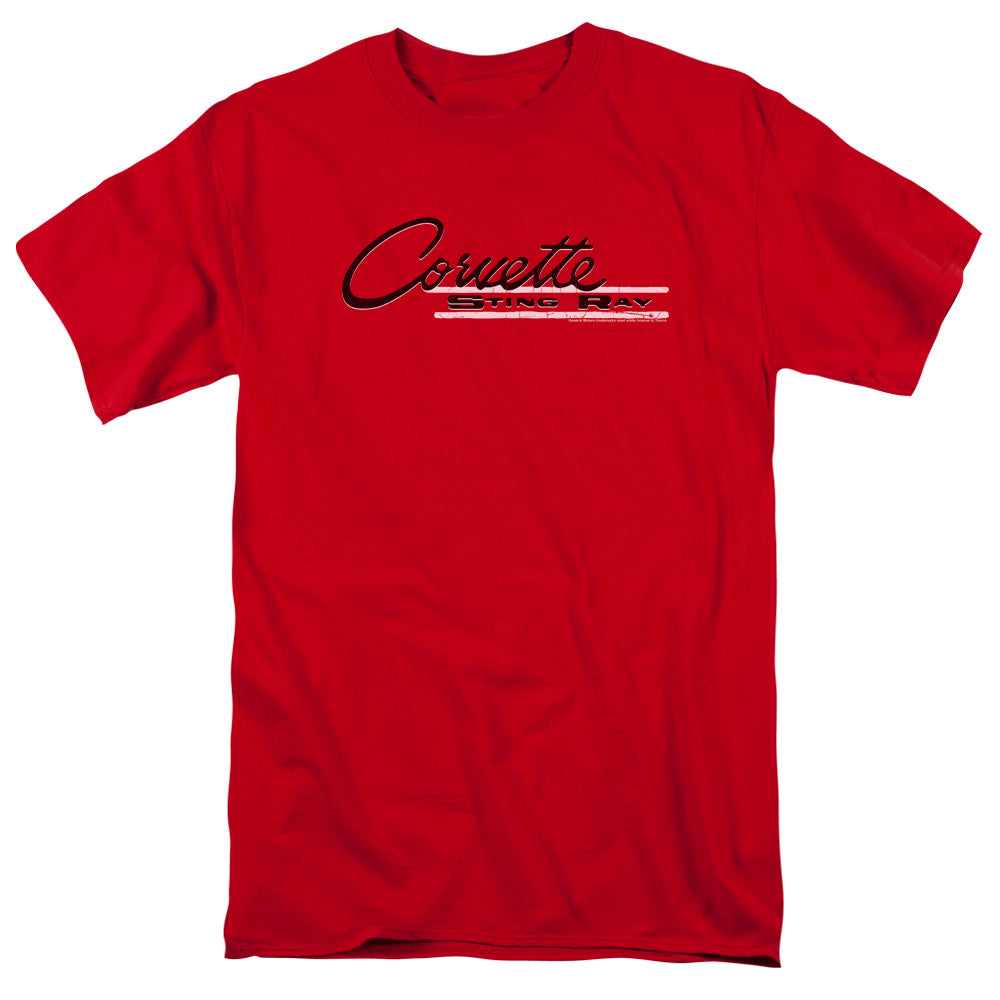 Chevrolet Retro Stingray Mens T Shirt Red Officially Licensed