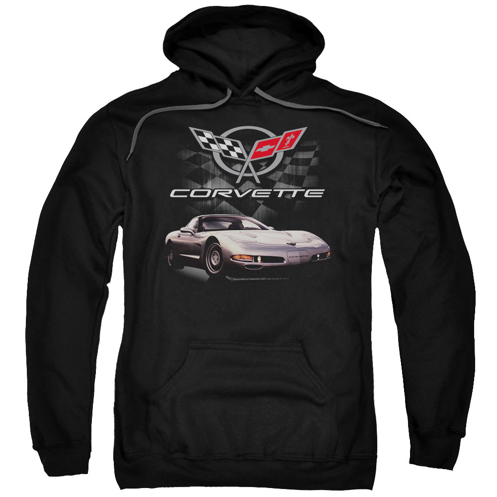 Chevrolet Checkered Past Mens Hoodie Black Officially Licensed