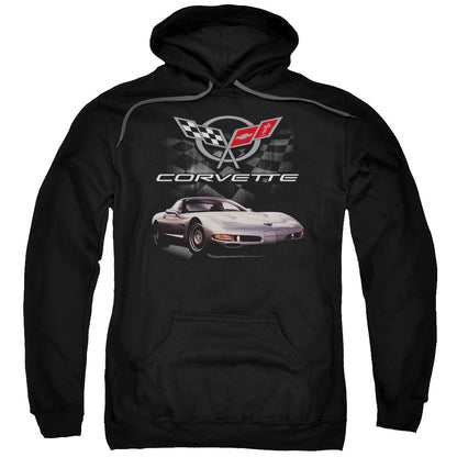 Chevrolet Checkered Past Mens Hoodie Black Officially Licensed
