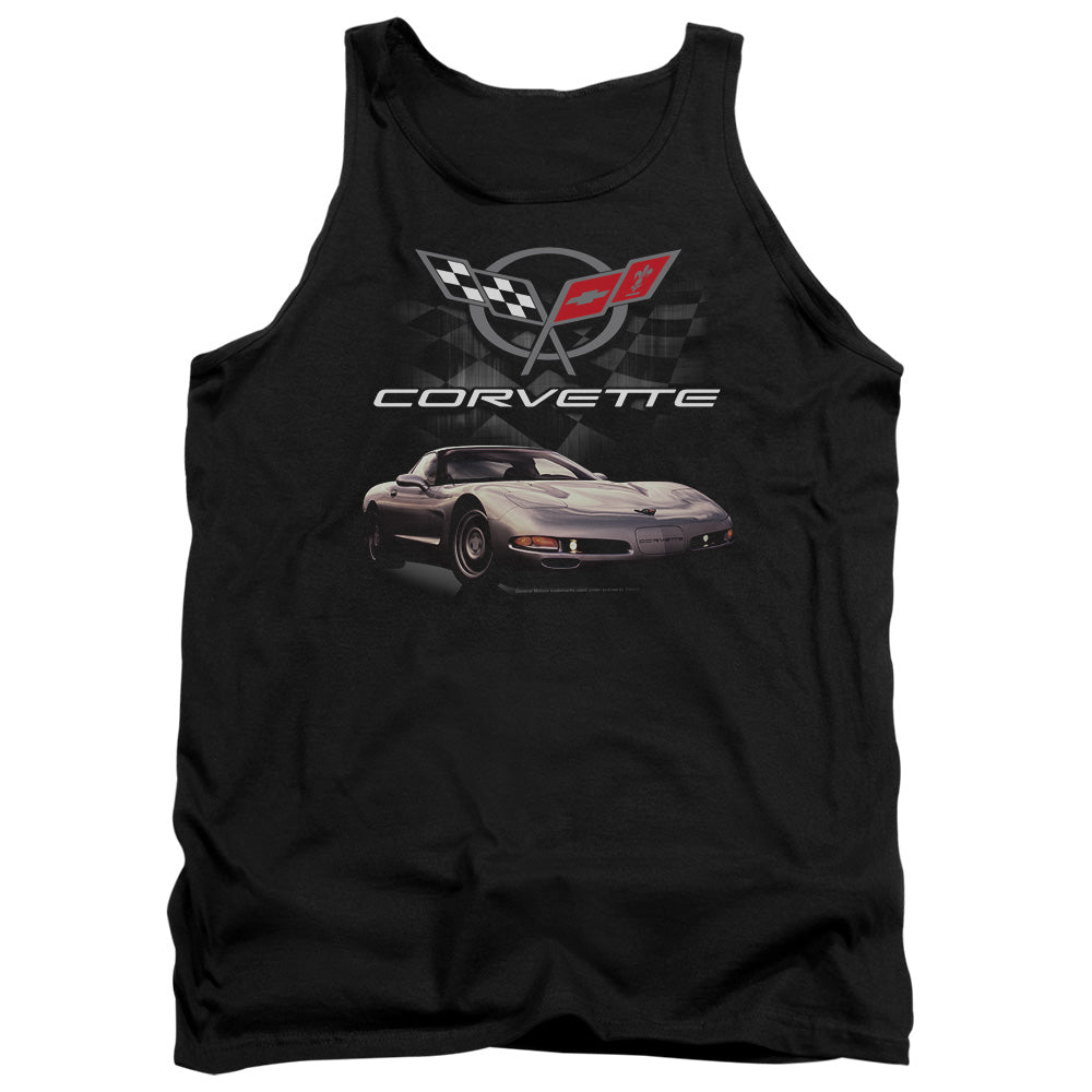 Chevrolet Checkered Past Mens Tank Top Shirt Black Officially Licensed