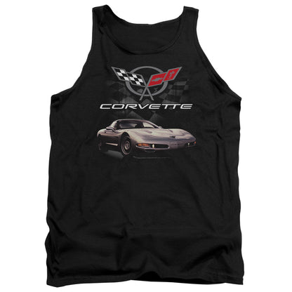 Chevrolet Checkered Past Mens Tank Top Shirt Black Officially Licensed