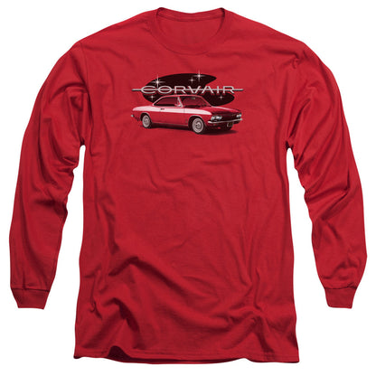 Chevrolet 65 Corvair Mona Spyda Coupe Mens Long Sleeve Shirt Red Officially Licensed Officially Licensed