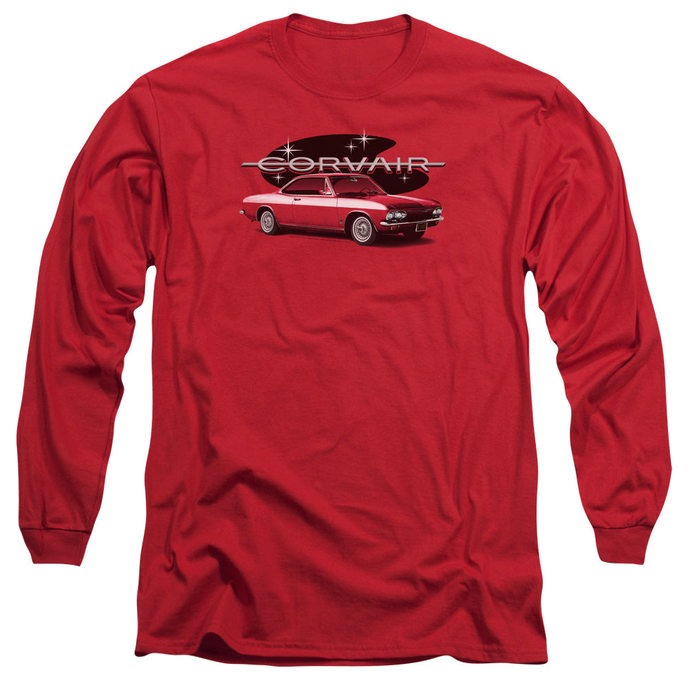Chevrolet 65 Corvair Mona Spyda Coupe Mens Long Sleeve Shirt Red Officially Licensed Officially Licensed