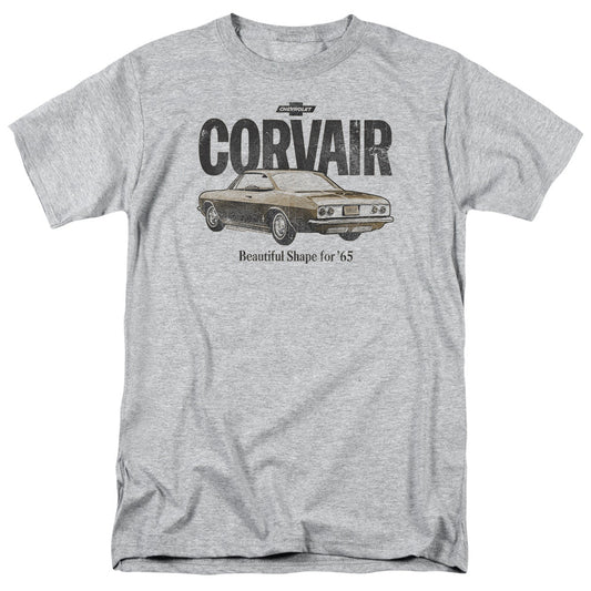 Chevrolet Retro Corvair Mens T Shirt Athletic Heather Officially Licensed