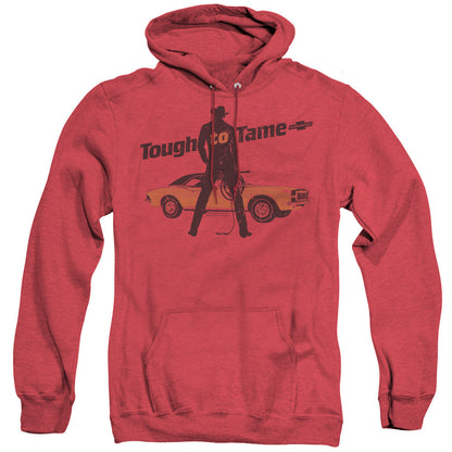 Chevrolet Tough To Tame Mens Heather Hoodie Red Officially Licensed