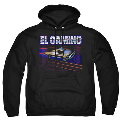 Chevrolet El Camino 85 Mens Hoodie Black Officially Licensed