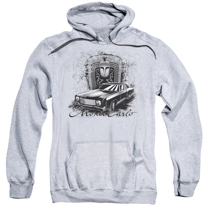 Chevrolet Monte Carlo Drawing Mens Hoodie Athletic Heather Officially Licensed