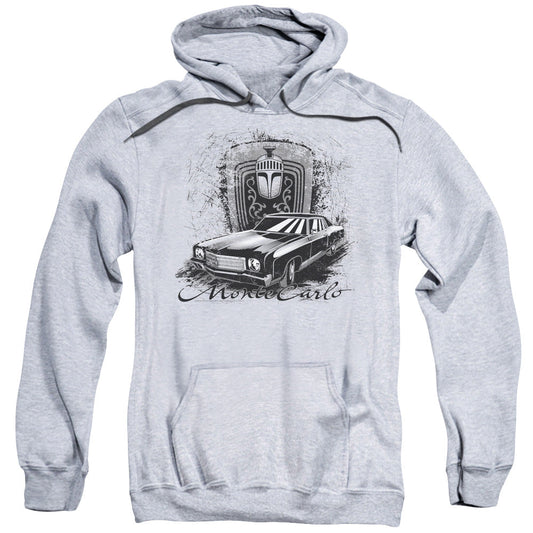 Chevrolet Monte Carlo Drawing Mens Hoodie Athletic Heather Officially Licensed